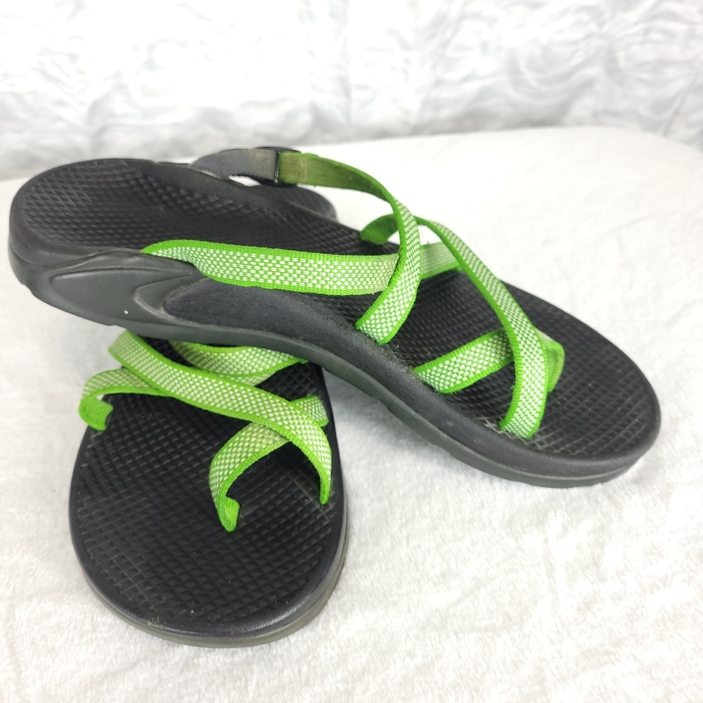 Chaco Women's Size w9 Green Slip On Sandals Adjust - Picture 7 of 10